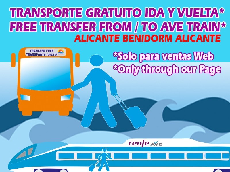 ¿CONOCES NUESTRO TRANSFER GRATIS? Hotel Magic Cristal Park Benidorm ¿CONOCES NUESTRO TRANSFER GRATIS? Hotel Magic Cristal Park Benidorm